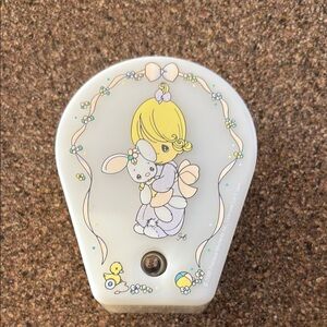 Precious Moments Girl and Bunny Night Light